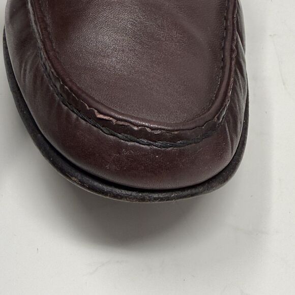 Allen Edmonds Modena Loafers Mens 9 EEE Wide Burgundy Leather Slip On Shoe Italy main image 8
